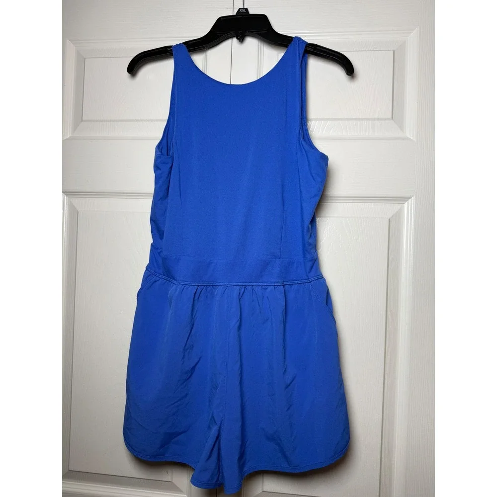 Abercrombie Kids YPB Active Dress Blue Racerback Built-in Shorts Pockets 17/18